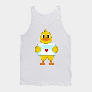 Duck Love letter Tank Top